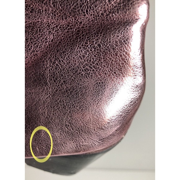 Billini Andi Metallic Pink Fringe Cowboy Cowgirl Boots Womens Damaged Heels 9 - Picture 15 of 16